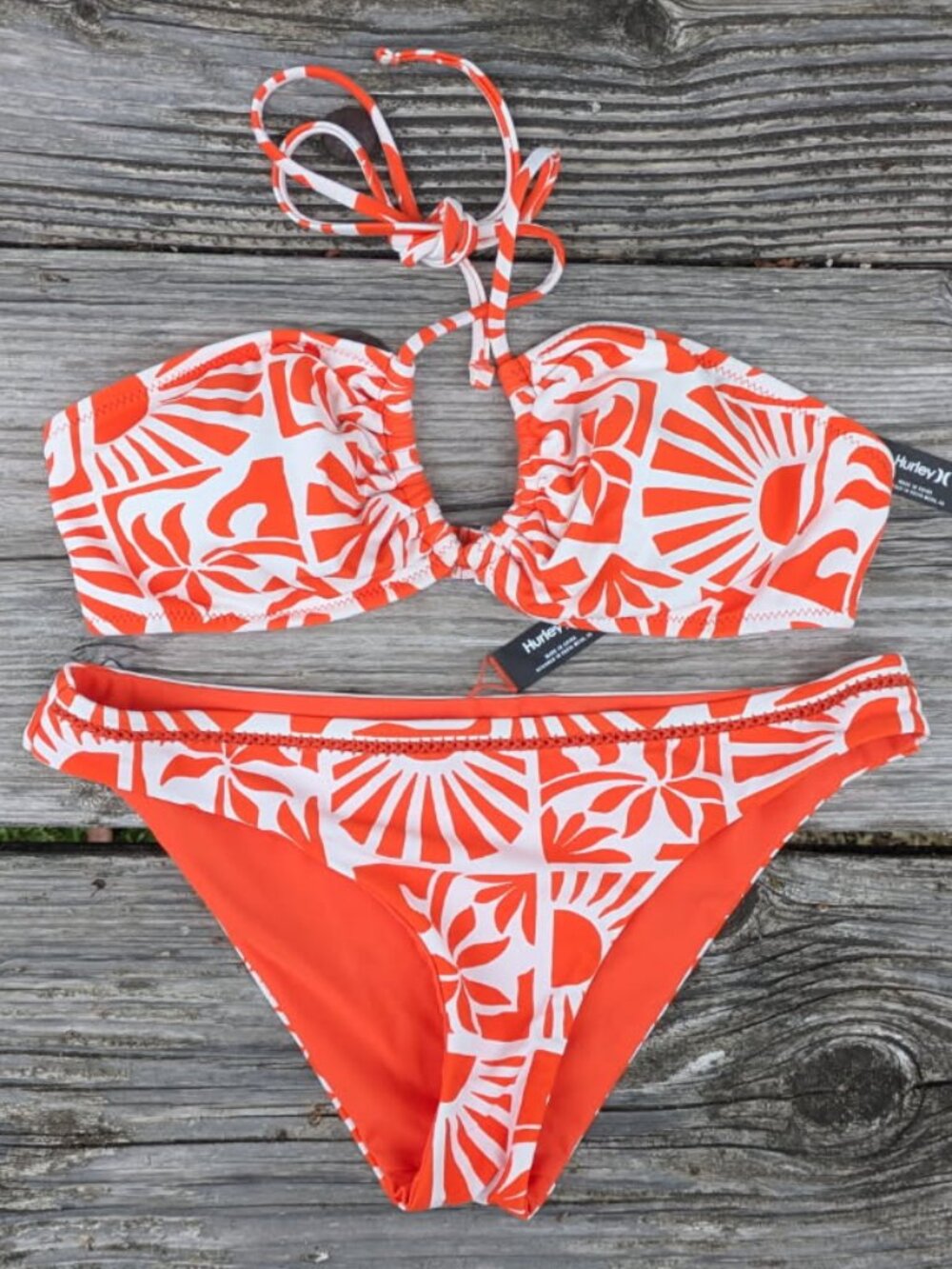 Hurley Sun Print Bikini NWOT